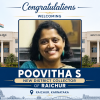 Poovitha S IAS New District Collector of Raichur